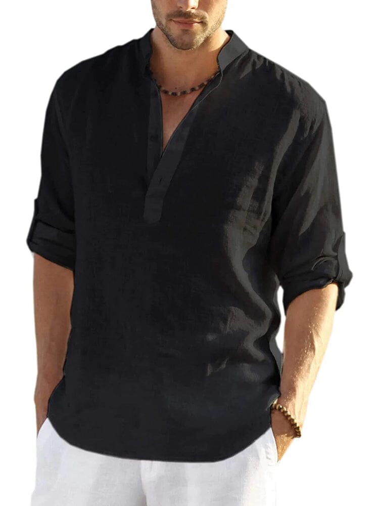 CHEMISE EN COTON LIN POUR HOMME