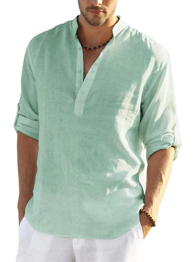 CHEMISE EN COTON LIN POUR HOMME