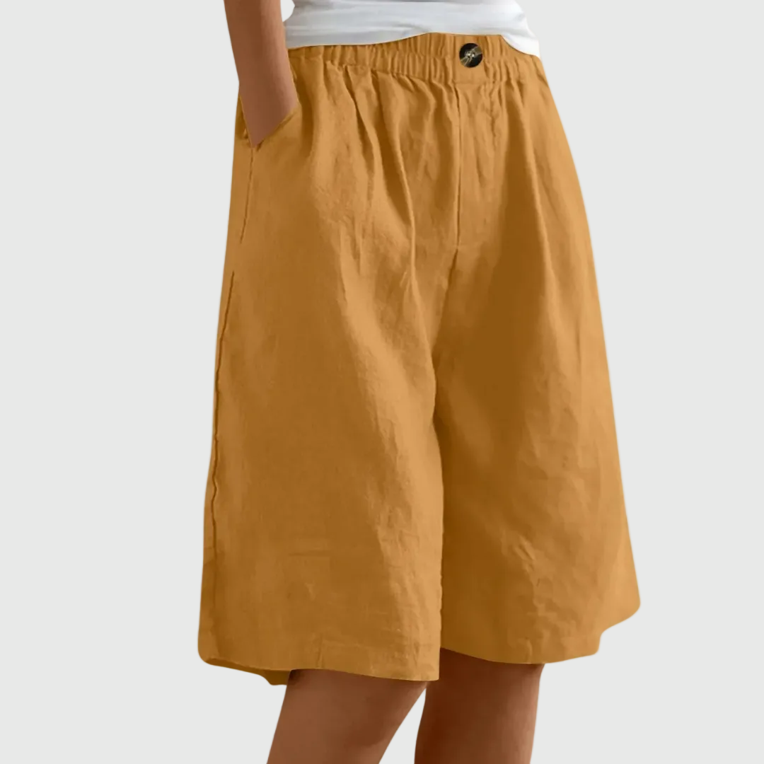 Shorts Amples Taille Élastique Marie