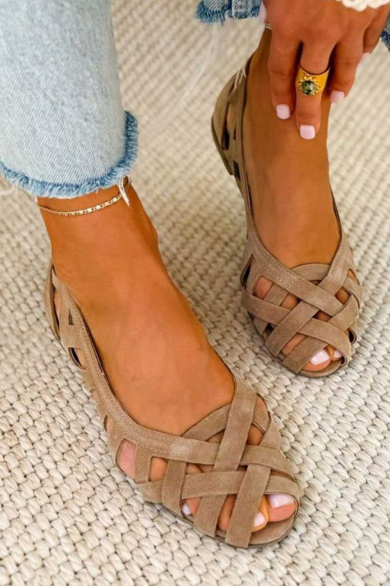 SANDALES D'ÉTÉ TRESSÉES POUR FEMMES