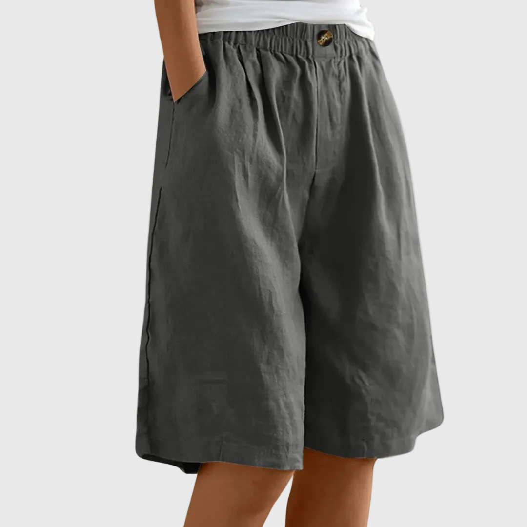 Shorts Amples Taille Élastique Marie