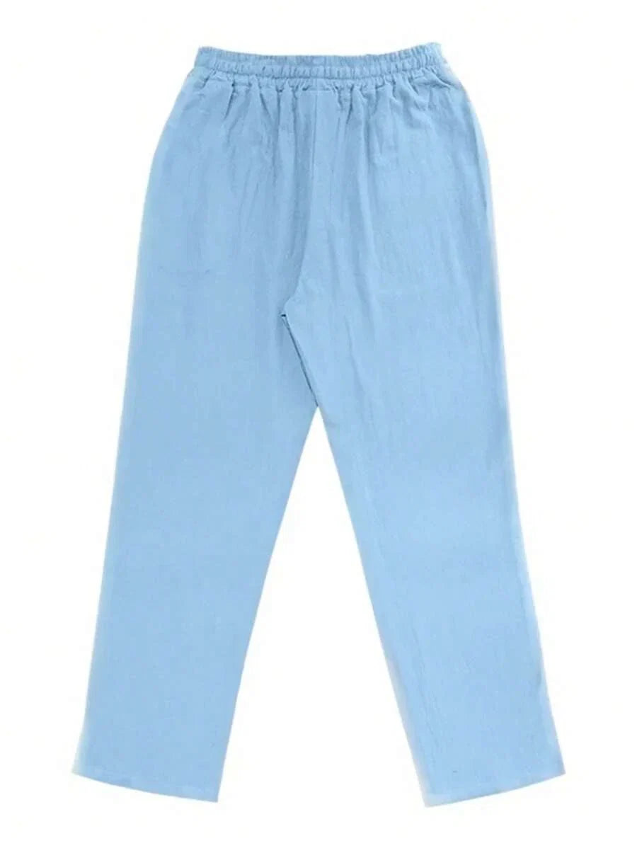 MATHIS | PANTALON LÉGER EN LIN AVEC CORDON