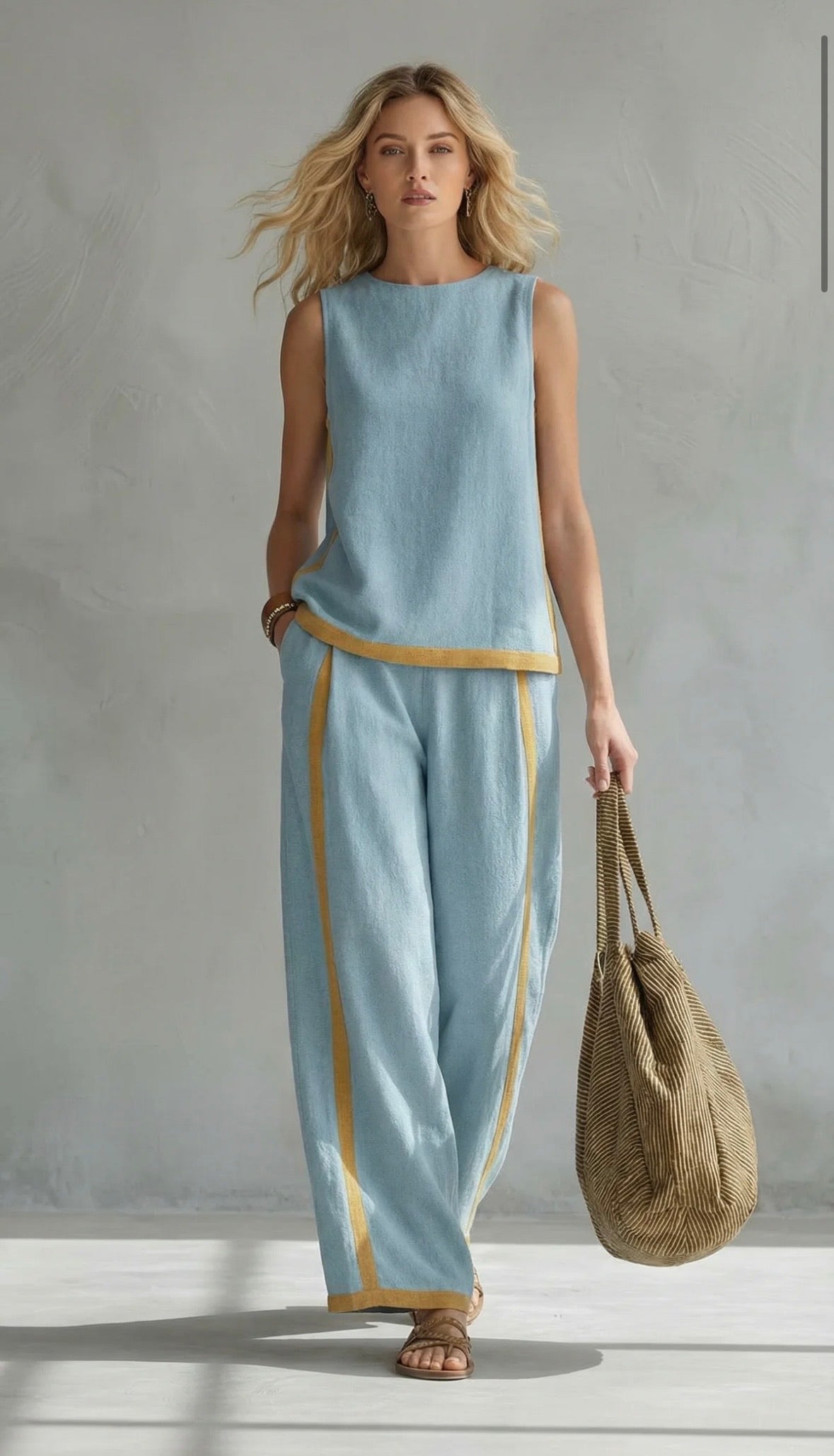 ENSEMBLE LIN CHIC POUR FEMME