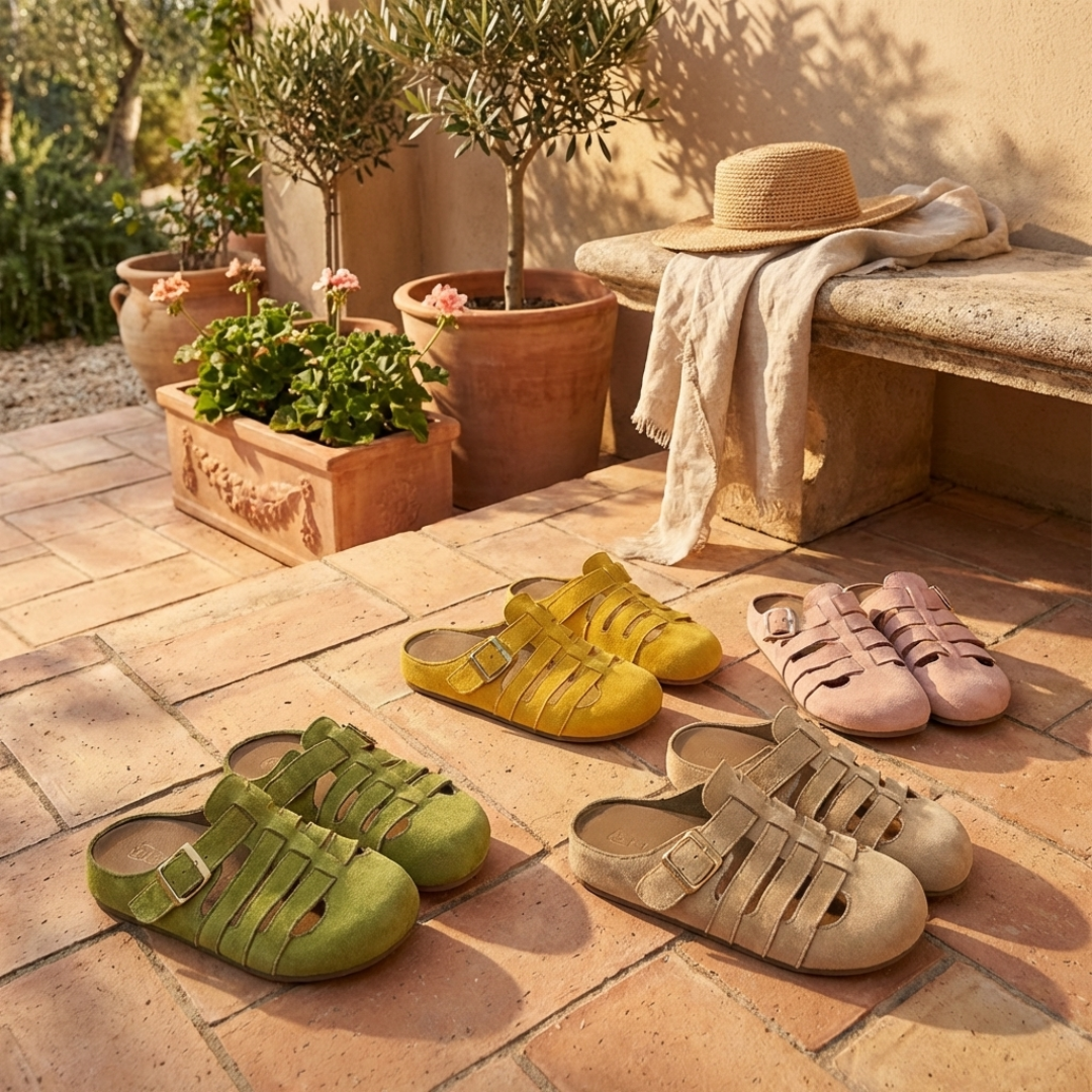 SANDALES MULES AJUSTABLES POUR FEMMES