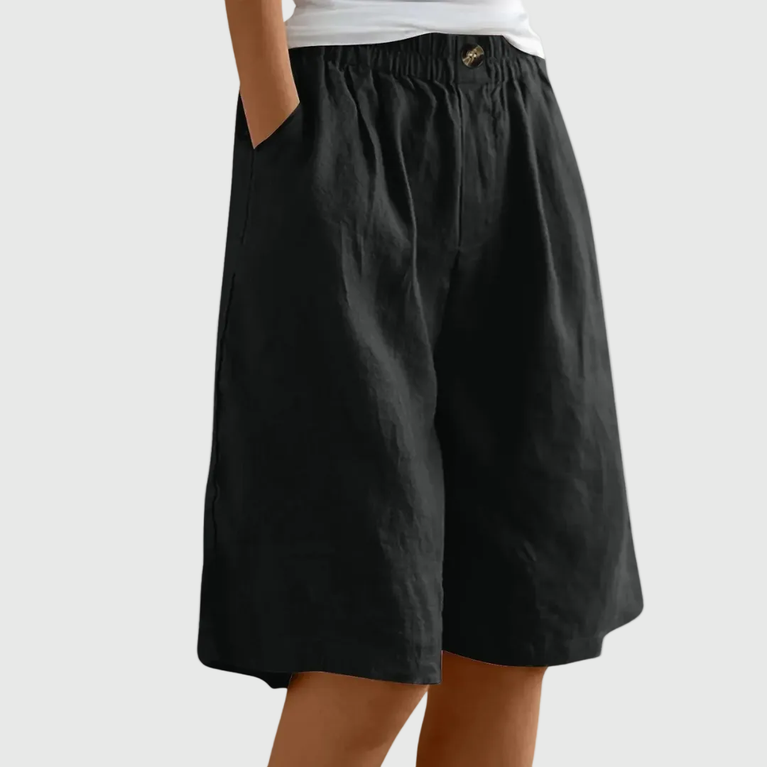 Shorts Amples Taille Élastique Marie