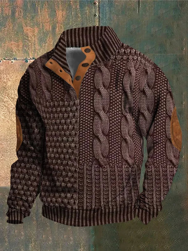 PULLOVER CHAUD À MOTIF