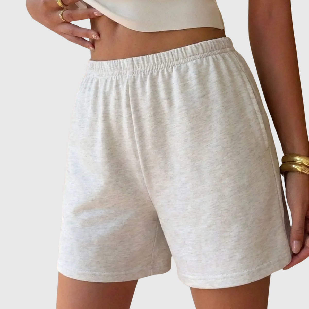 Short Casual Respirant Taille Haute Mila