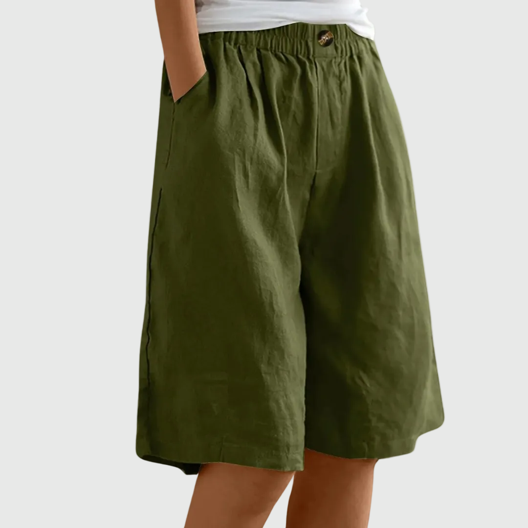 Shorts Amples Taille Élastique Marie