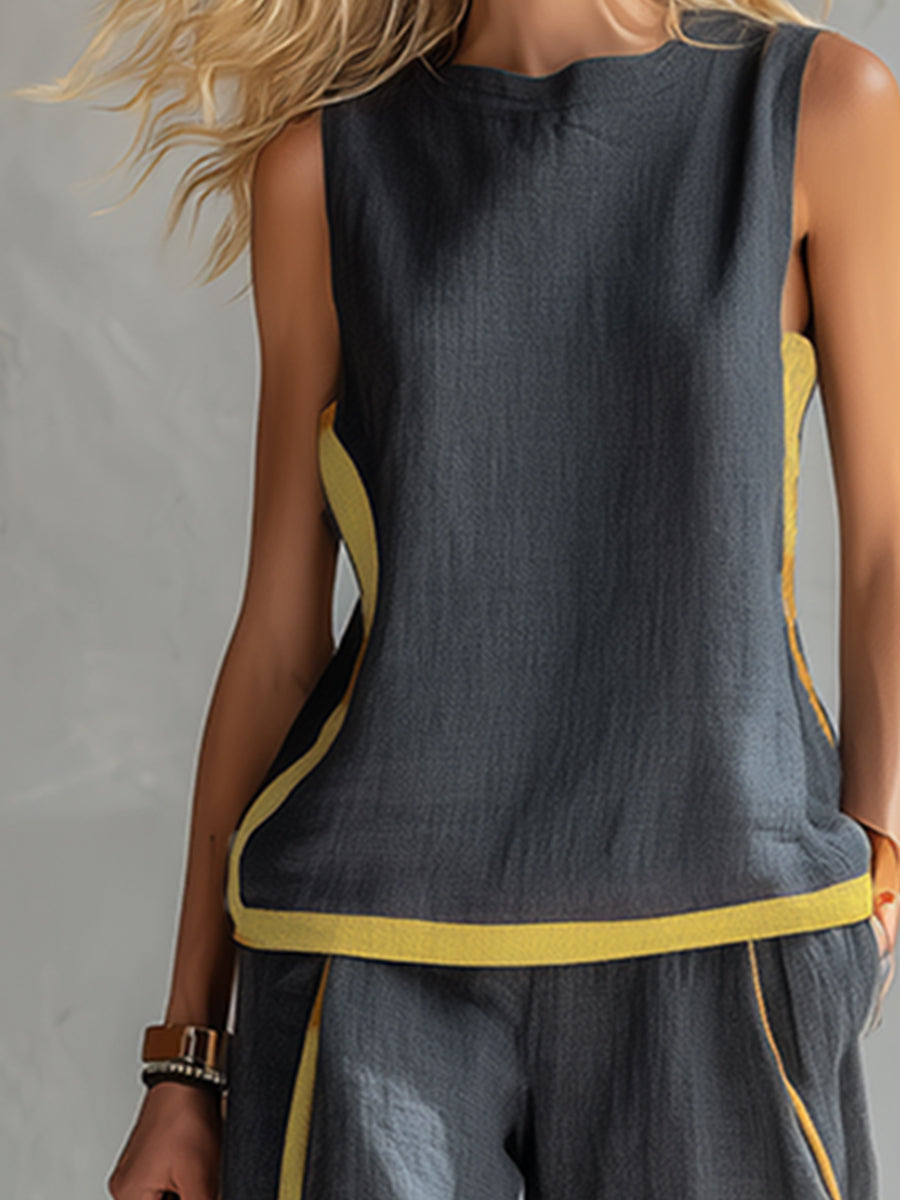 ENSEMBLE LIN CHIC POUR FEMME