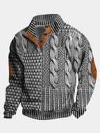 PULLOVER CHAUD À MOTIF