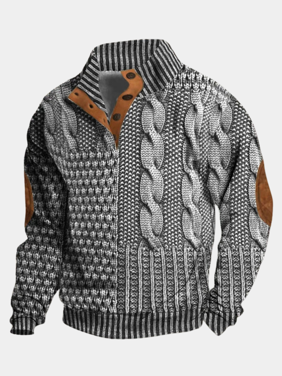 PULLOVER CHAUD À MOTIF