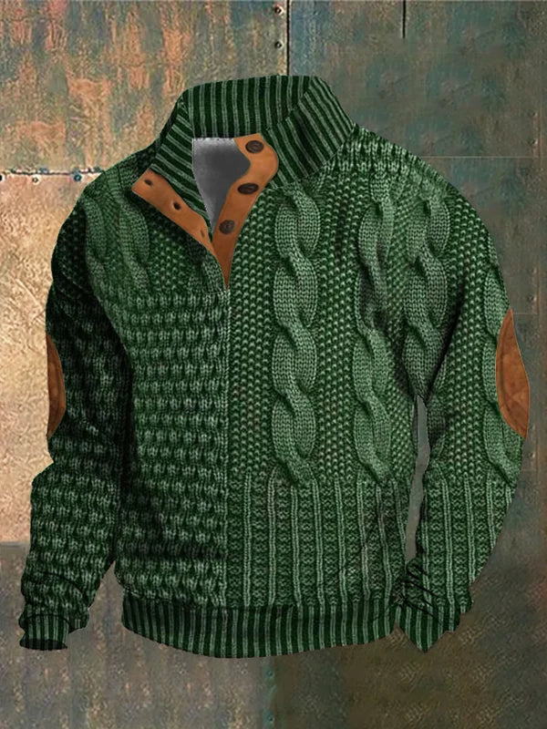 PULLOVER CHAUD À MOTIF