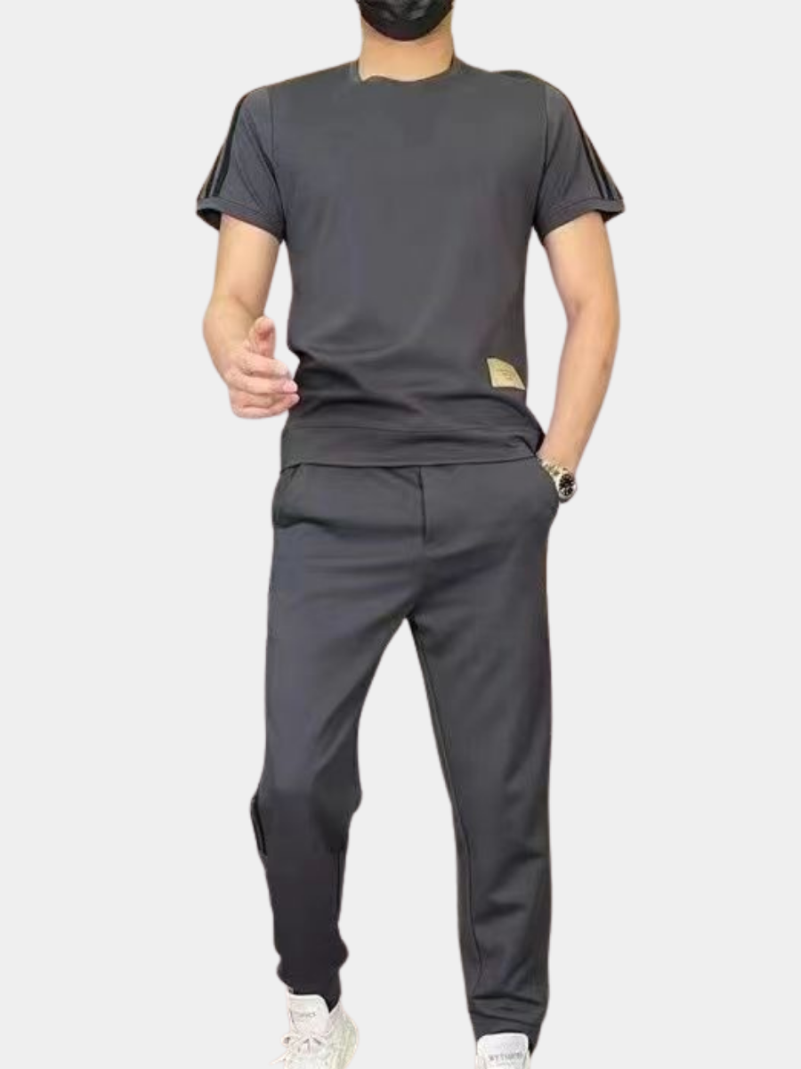 COMPLET HOMME EN MATÉRIAU DE LUXE AVEC ÉLASTIQUE