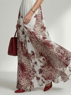 Robe Maxi Plissée Blanche Orlune