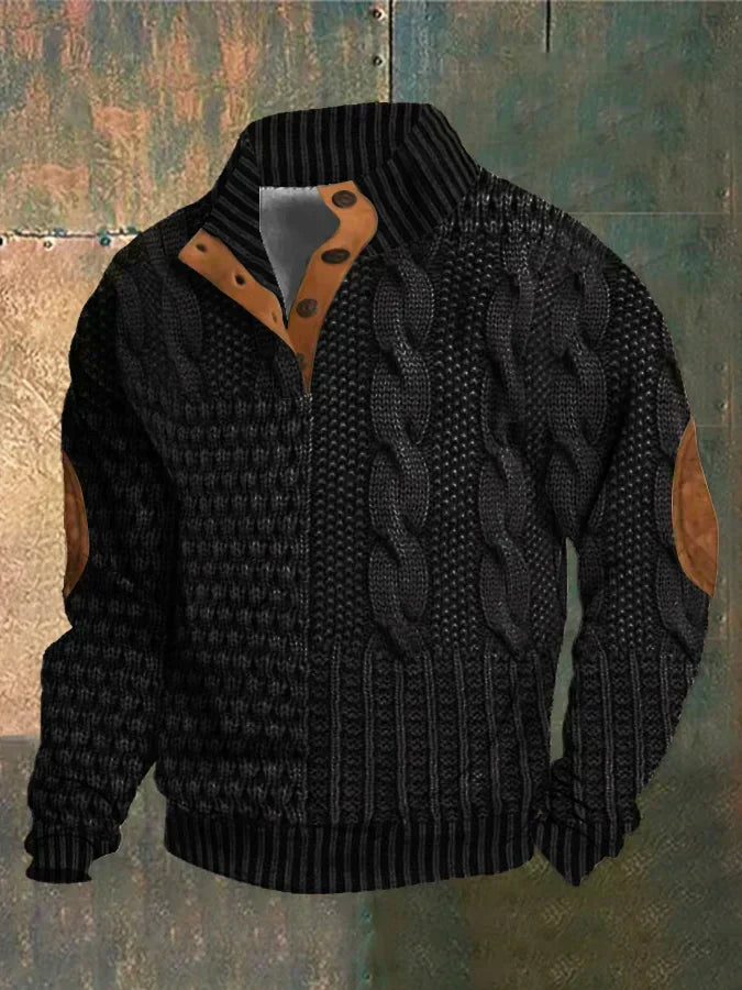PULLOVER CHAUD À MOTIF