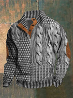 PULLOVER CHAUD À MOTIF