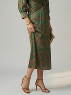 Robe Midi Wrap Naturelle Lune