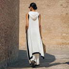 ENSEMBLE EN LIN ARTISTIQUE POUR FEMMES
