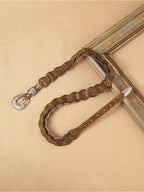 Cinturón de Cintura de Mujer Estilo Western Elegante con Relieve Floral en Cuero Sintético