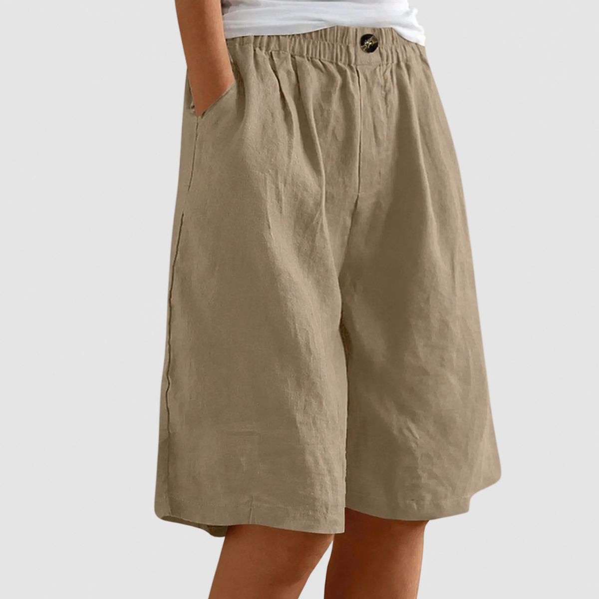 Shorts Amples Taille Élastique Marie