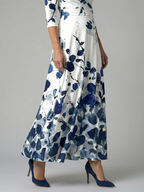 Robe Midi Croisée à Col Celine