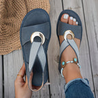 SANDALES PLATES POUR FEMMES