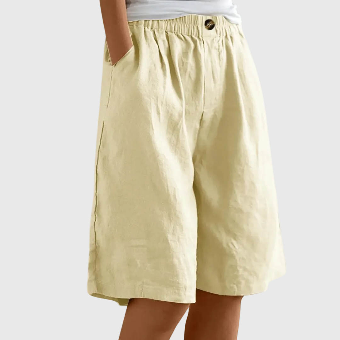 Shorts Amples Taille Élastique Marie