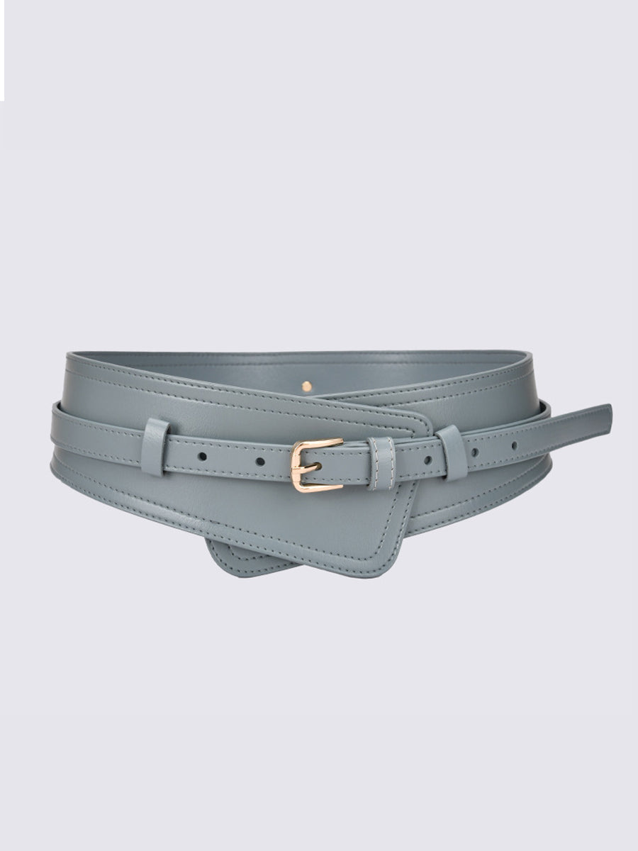 Cinturón Ancho de Mujer de Moda Estilo Harness en Cuero Sintético