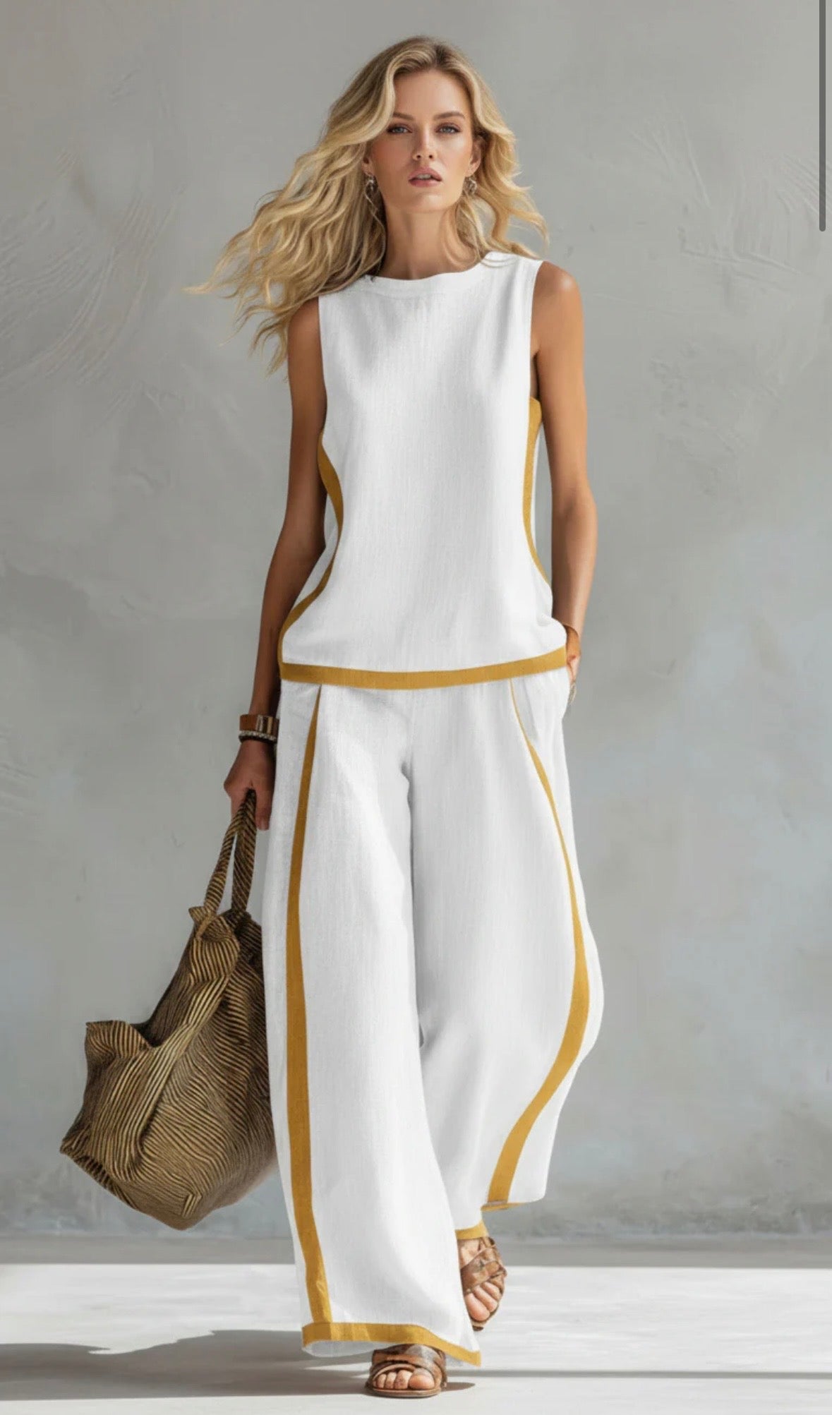 ENSEMBLE LIN CHIC POUR FEMME