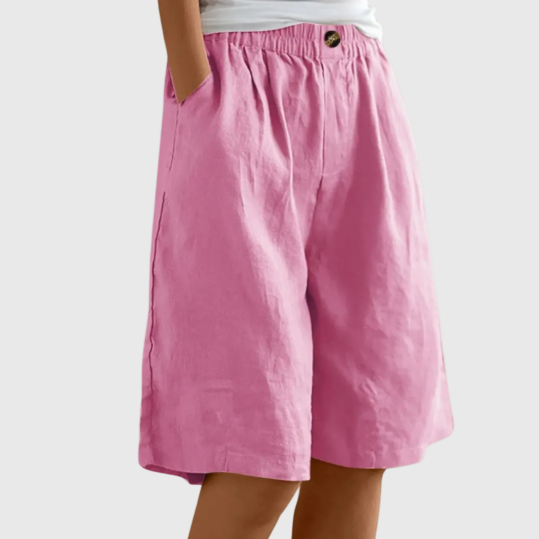 Shorts Amples Taille Élastique Marie