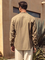 CHEMISE EN COTON LIN POUR HOMME