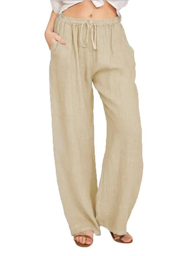 PANTALONS CLASSIQUES À JAMBES LARGES POUR FEMMES