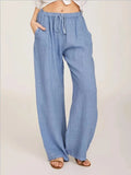 PANTALONS CLASSIQUES À JAMBES LARGES POUR FEMMES