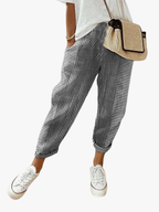 PANTALONS RAYÉS STYLÉS POUR FEMMES