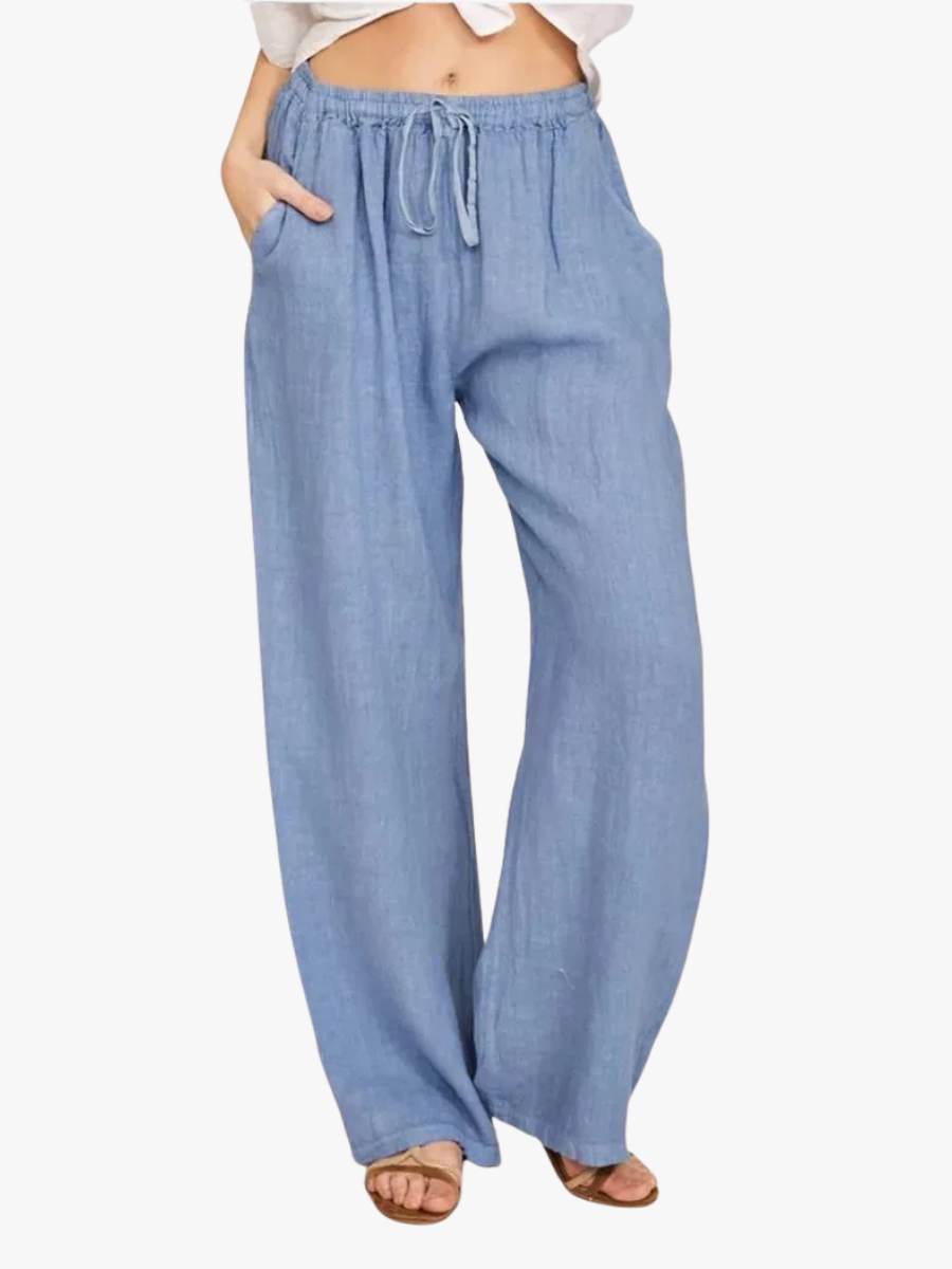 PANTALONS CLASSIQUES À JAMBES LARGES POUR FEMMES