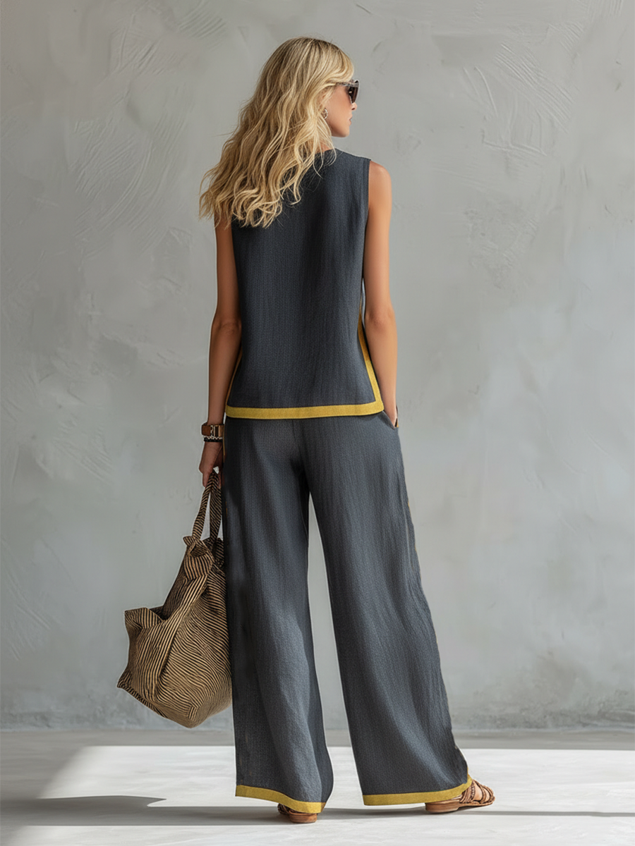 ENSEMBLE LIN CHIC POUR FEMME