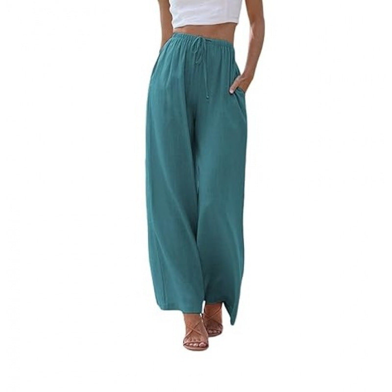 PANTALONS CLASSIQUES À JAMBES LARGES POUR FEMMES