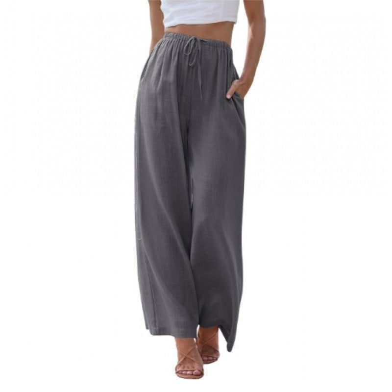 PANTALONS CLASSIQUES À JAMBES LARGES POUR FEMMES
