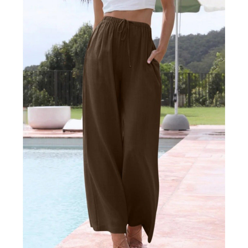 PANTALONS CLASSIQUES À JAMBES LARGES POUR FEMMES