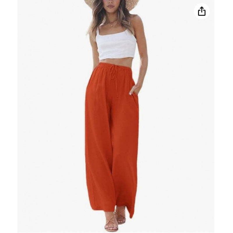 PANTALONS CLASSIQUES À JAMBES LARGES POUR FEMMES