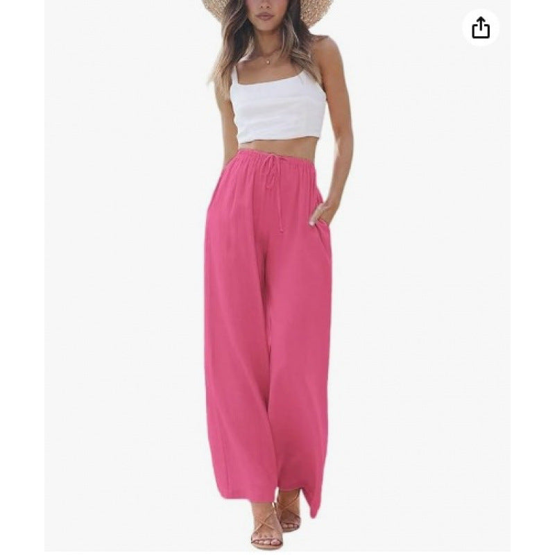 PANTALONS CLASSIQUES À JAMBES LARGES POUR FEMMES