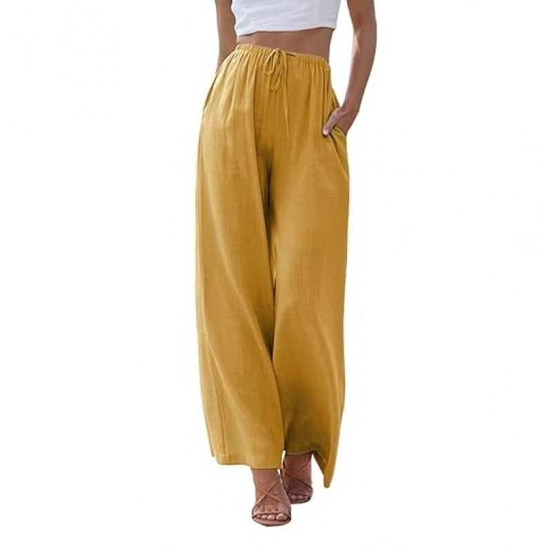 PANTALONS CLASSIQUES À JAMBES LARGES POUR FEMMES
