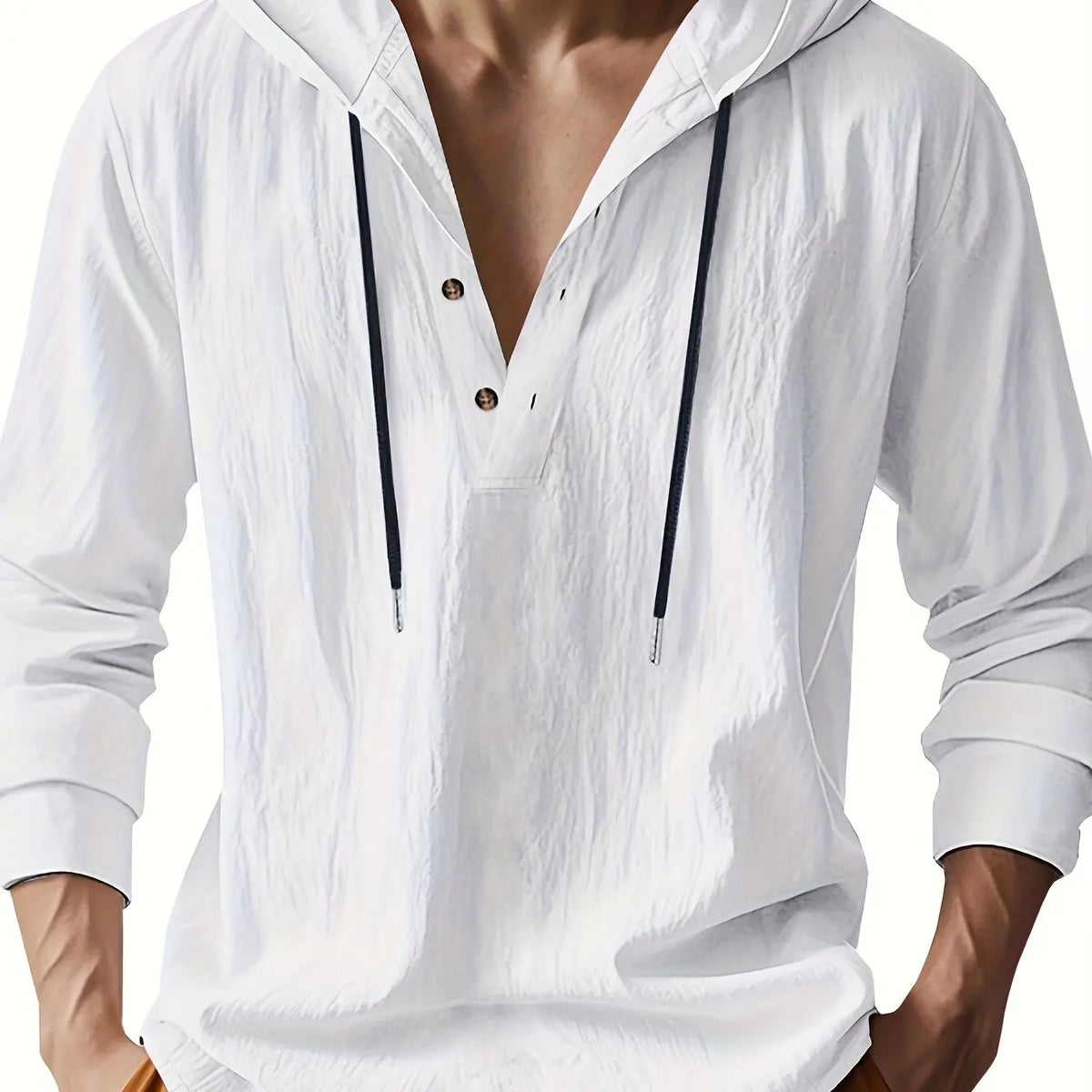 CHEMISE EN LIN AVEC CAPUCHE DE LUXE