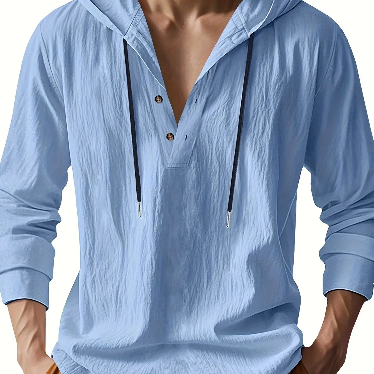 CHEMISE EN LIN AVEC CAPUCHE DE LUXE