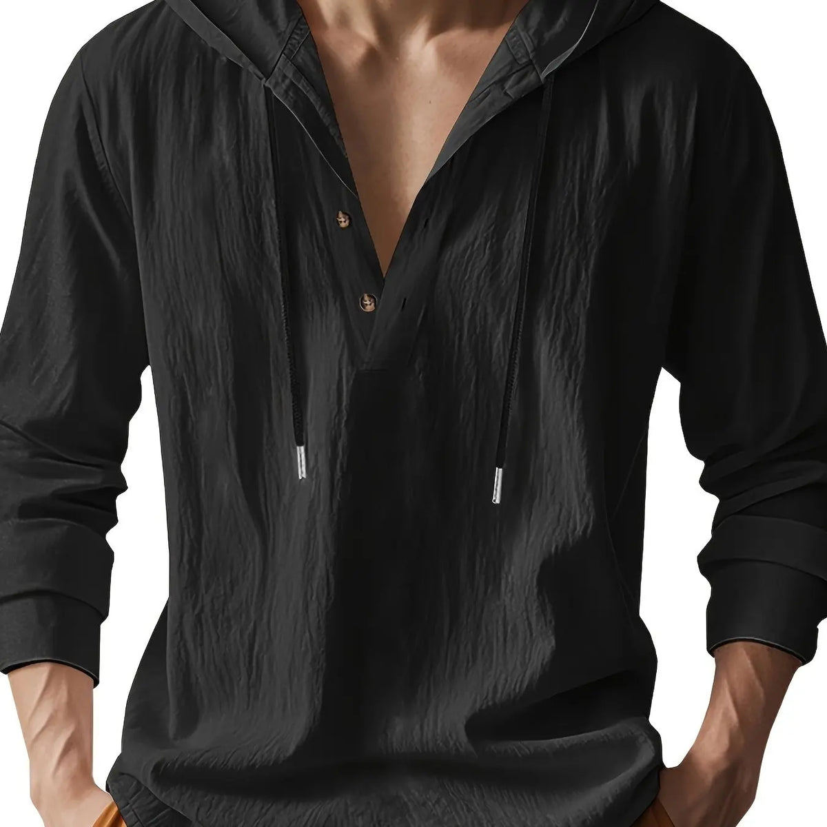 CHEMISE EN LIN AVEC CAPUCHE DE LUXE