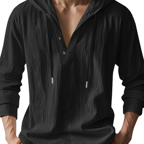 CHEMISE EN LIN AVEC CAPUCHE DE LUXE