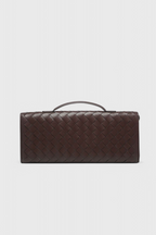 Melanie Clutch con Detalle de Nudo Dorado