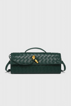 Melanie Clutch con Detalle de Nudo Dorado