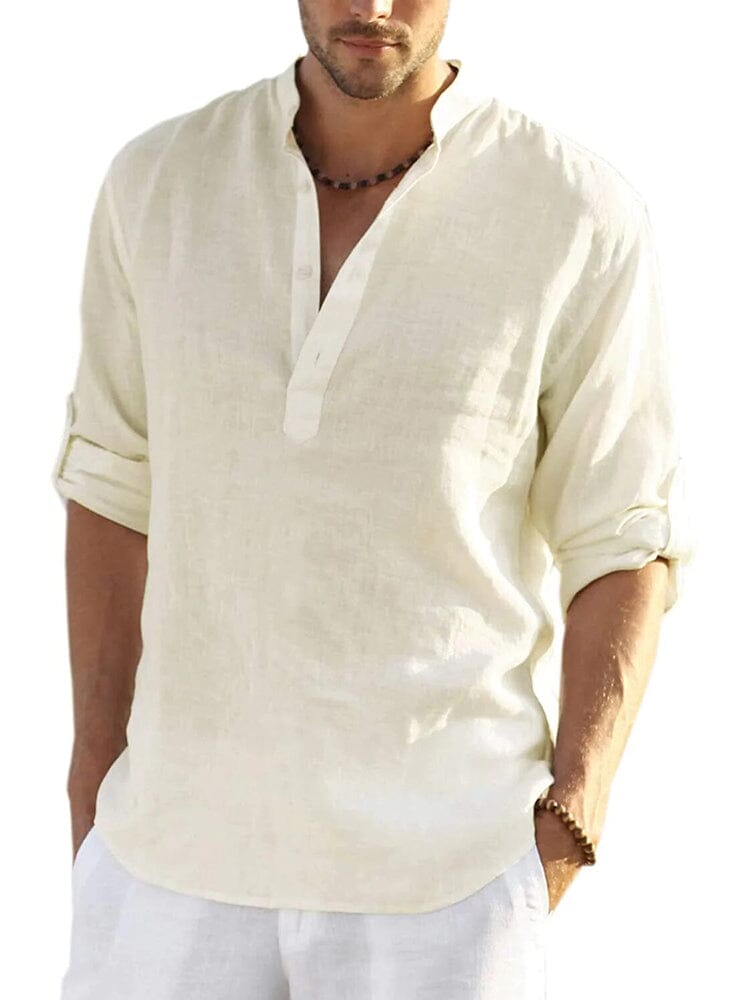 CHEMISE EN COTON LIN POUR HOMME