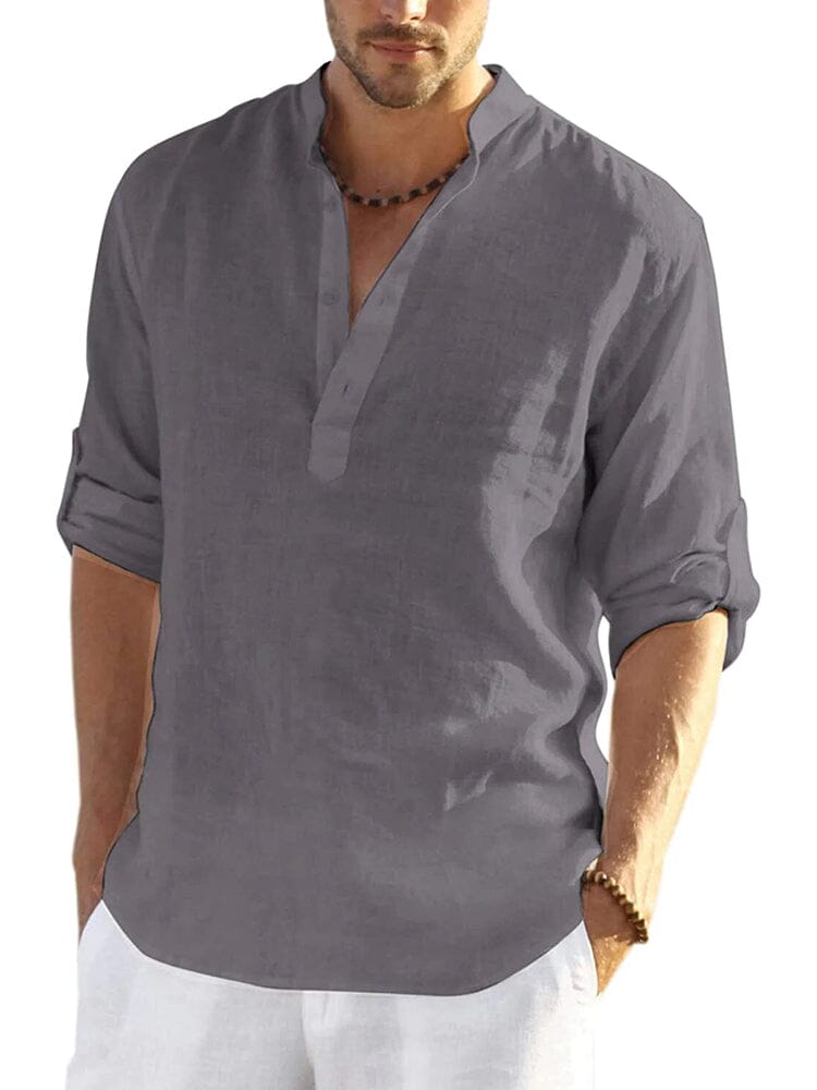 CHEMISE EN COTON LIN POUR HOMME